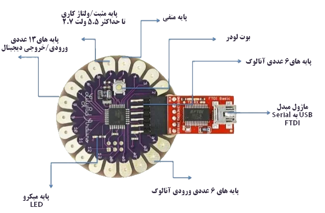 برد Arduino LilyPad 328