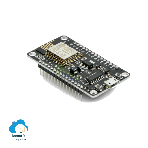 برد NodeMcu با ماژول بیسیم ESP-12E و مبدل CH340G