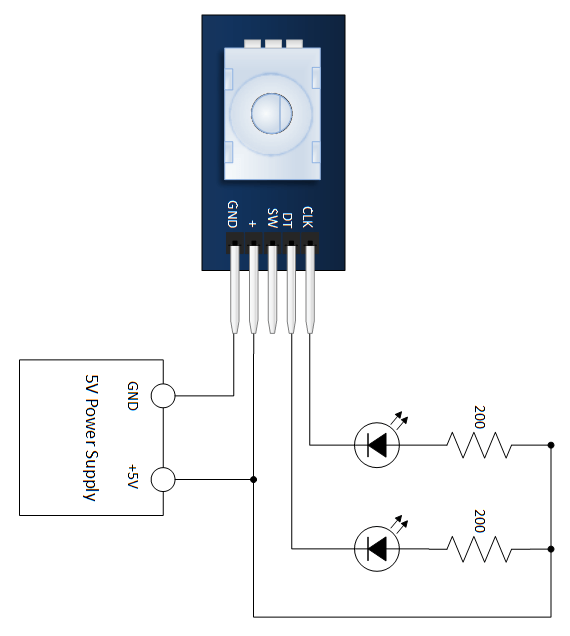 ماژول رمزگذار چرخشی، مدل KY-040