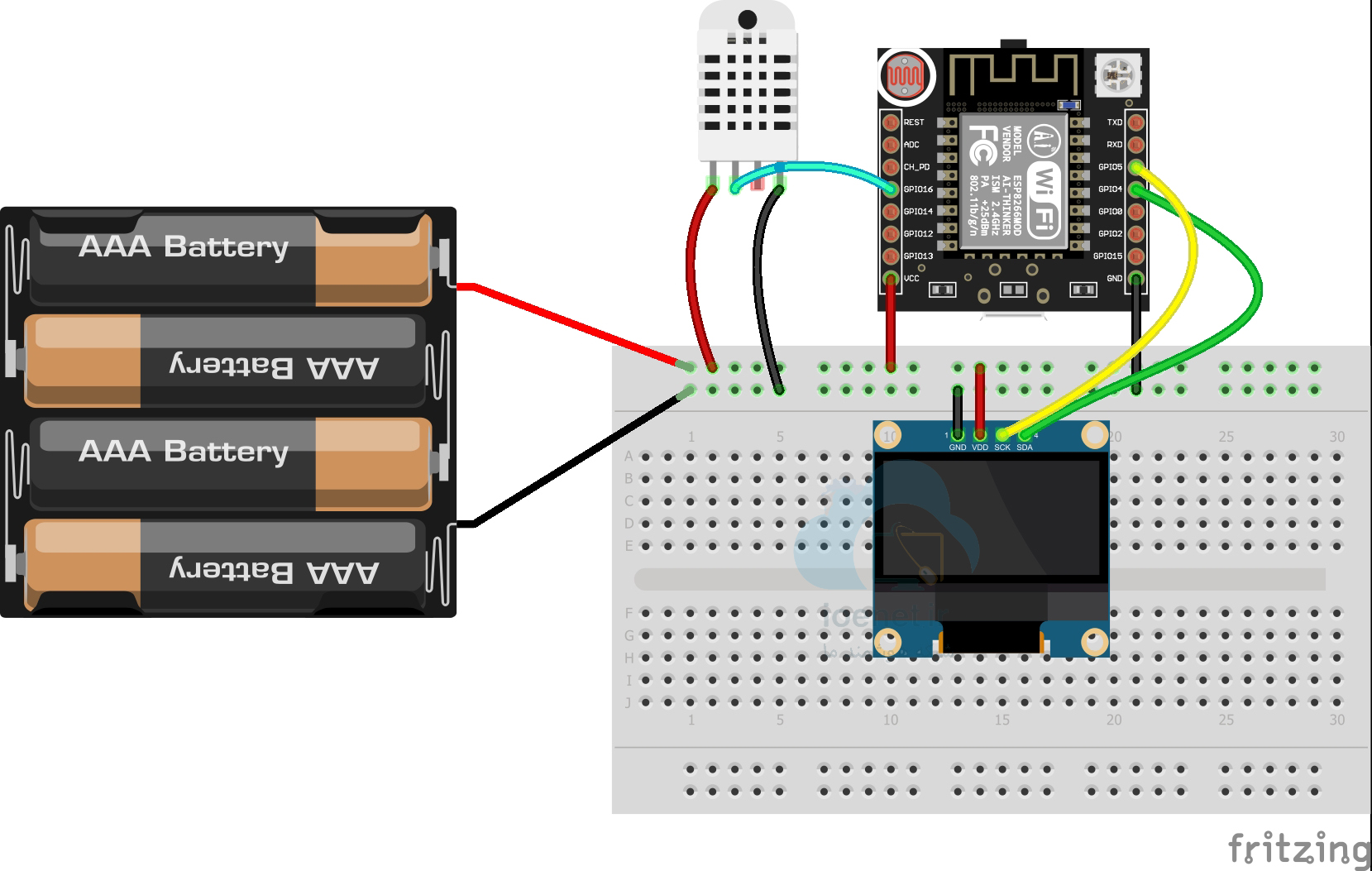 برد توسعه ESP8266 Witty Cloud