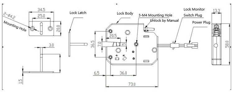 Diagram Solienoid Lock 5V